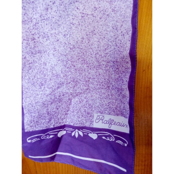 Vintage Ralfeaux Scarf - Purples Print - 24.25" x 7"‎ - Picture 2 of 4
